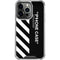Black and White Stripes iPhone 16 Pro Clear Case