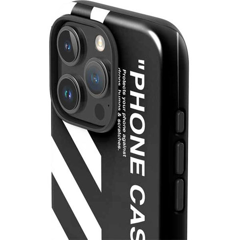 Black and White Stripes iPhone 16 Pro Impact Case