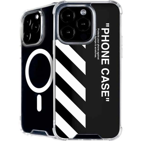 Black and White Stripes iPhone 16 Pro MagSafe Case