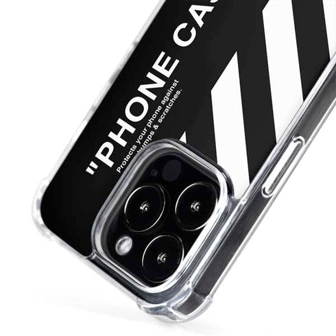 Black and White Stripes iPhone 16 Pro MagSafe Case