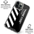 Black and White Stripes iPhone 16 Pro Max Clear Case