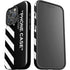 Black and White Stripes iPhone 16 Pro Max Impact Case
