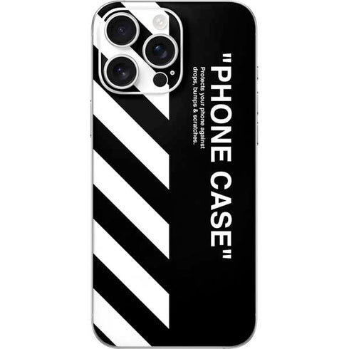 Black and White Stripes iPhone 16 Pro Max Skin