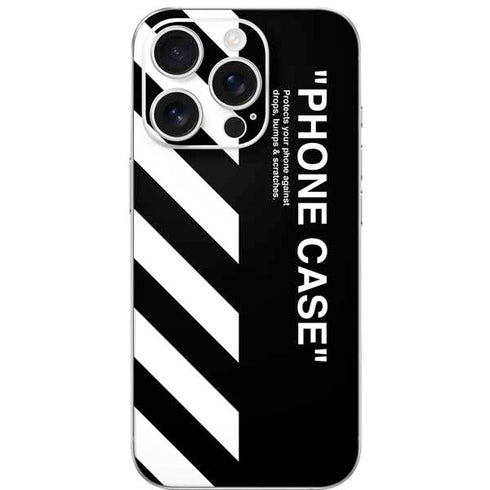 Black and White Stripes iPhone 16 Pro Skin