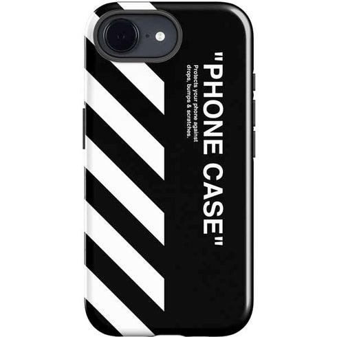 Black and White Stripes iPhone 16e Impact Case