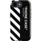 Black and White Stripes iPhone 16e Impact Case