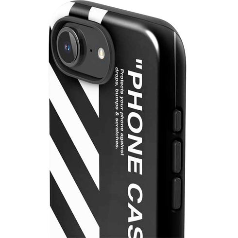Black and White Stripes iPhone 16e Impact Case