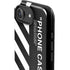 Black and White Stripes iPhone 16e Impact Case