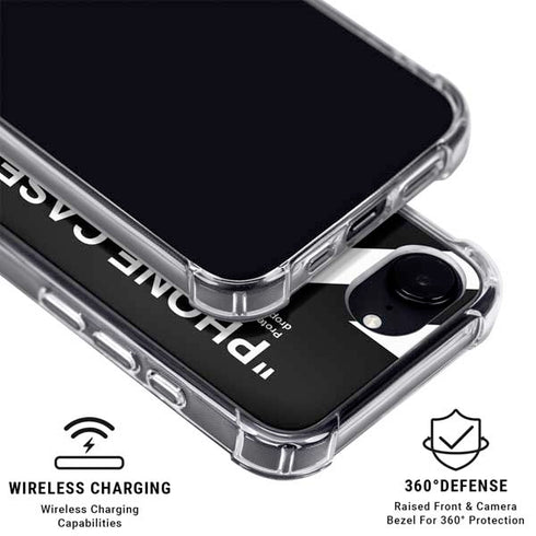 Black and White Stripes iPhone 16e MagSafe Case