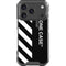 Black and White Stripes iPhone 18 Pro Clear Case
