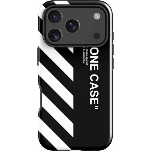 Black and White Stripes iPhone 18 Pro Impact Case