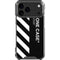 Black and White Stripes iPhone 18 Pro Max Clear Case