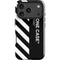 Black and White Stripes iPhone 18 Pro Max Impact Case