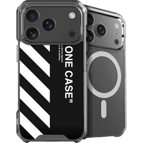 Black and White Stripes iPhone 18 Pro Max MagSafe Case