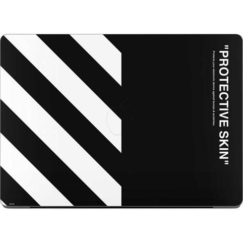 Black and White Stripes Apple MacBook Pro 14-inch Skin