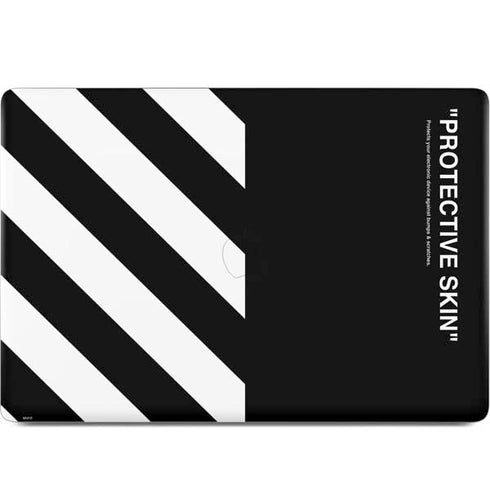 Black and White Stripes MacBook Skins