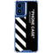 Black and White Stripes Moto G Play 4G (2024) Clear Case