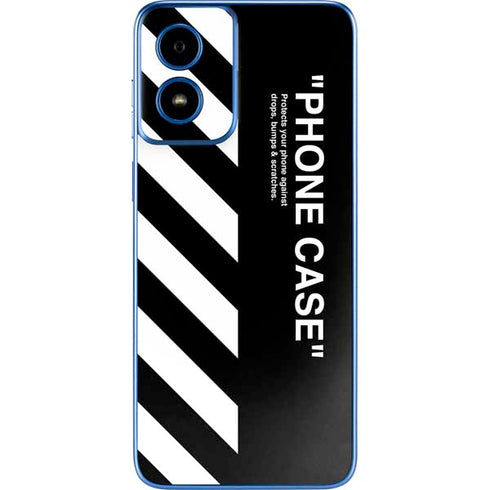 Black and White Stripes Moto G Play 4G (2024) Skin