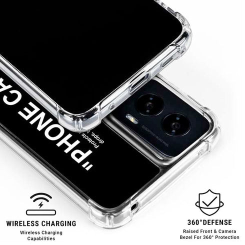 Black and White Stripes Moto G Power 5G (2024) Clear Case