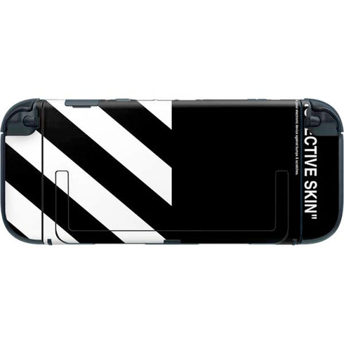 Black and White Stripes Nintendo Switch 2 (2025) with Joy-Con Skin