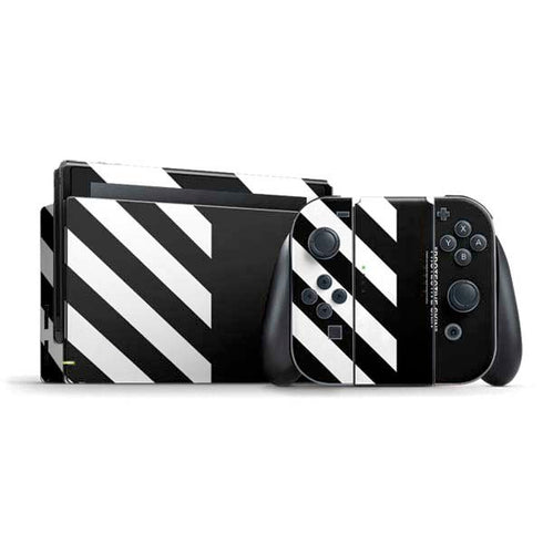 Black and White Stripes Nintendo Skins