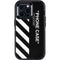 Black and White Stripes Otterbox Defender iPhone Skin