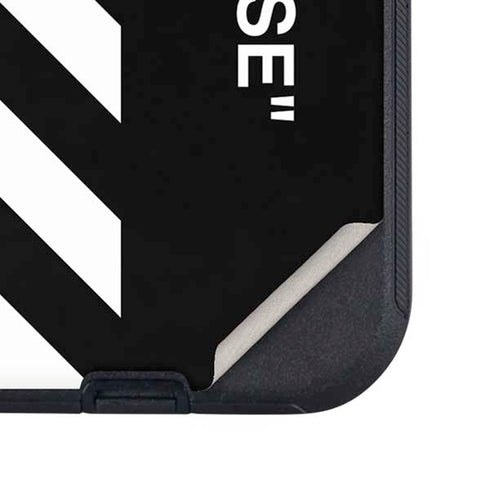 Black and White Stripes Otterbox Defender iPhone Skin