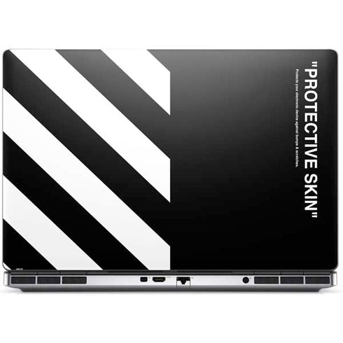 Black and White Stripes Dell Precision Skin