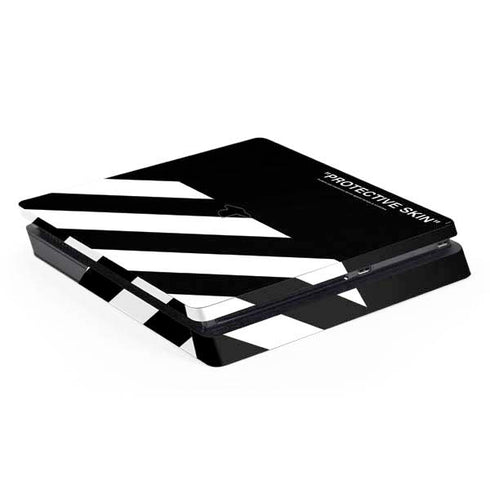 Black and White Stripes PlayStation PS4 Skins