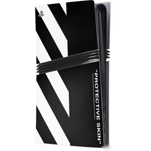 Black and White Stripes PS5 Pro Console Skin