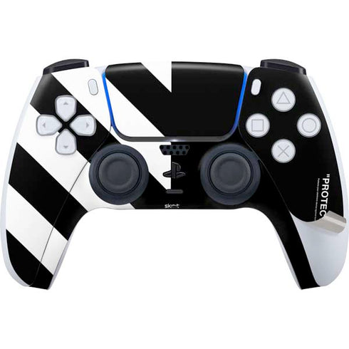 Black and White Stripes PS5 Pro Disk Bundle Skin
