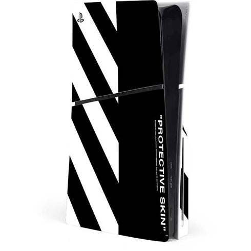 Black and White Stripes PlayStation PS5 Skins