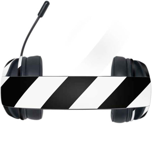 Black and White Stripes Razer Kraken X Skin