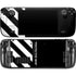 Black and White Stripes Steam Deck Handheld Gaming Computer OLED Skin