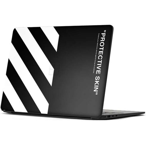 Black and White Stripes Surface Laptop 7 15in Skin