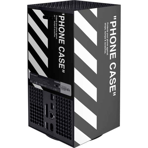 Black and White Stripes XBox Series X Digital Edition Console Skin