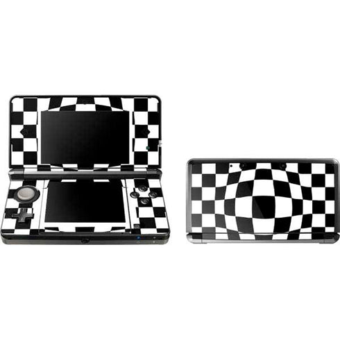 Black and White Zoomed Checkerboard Nintendo Skins