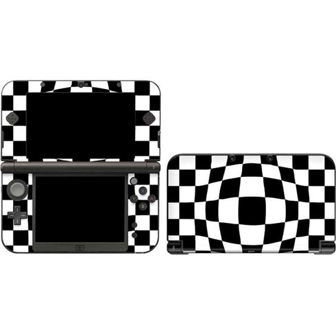 Black and White Zoomed Checkerboard Nintendo Skins