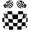 Black and White Zoomed Checkerboard Amazon Echo Buds Skin