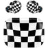 Black and White Zoomed Checkerboard Amazon Echo Buds Skin