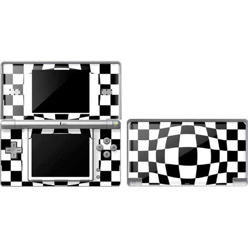 Black and White Zoomed Checkerboard Nintendo Skins
