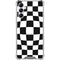 Black and White Zoomed Checkerboard Gabb Phone 4 Clear Case