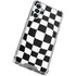 Black and White Zoomed Checkerboard Gabb Phone 4 Clear Case