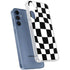 Black and White Zoomed Checkerboard Galaxy A35 5G Clear Case