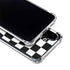 Black and White Zoomed Checkerboard Galaxy A36 5G Clear Case