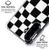 Black and White Zoomed Checkerboard Galaxy A36 5G Clear Case