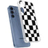 Black and White Zoomed Checkerboard Galaxy A55 5G Clear Case