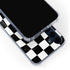 Black and White Zoomed Checkerboard Galaxy A55 5G Clear Case