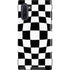 Black and White Zoomed Checkerboard Galaxy Cases