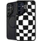 Black and White Zoomed Checkerboard Galaxy S24 FE Kickstand Case